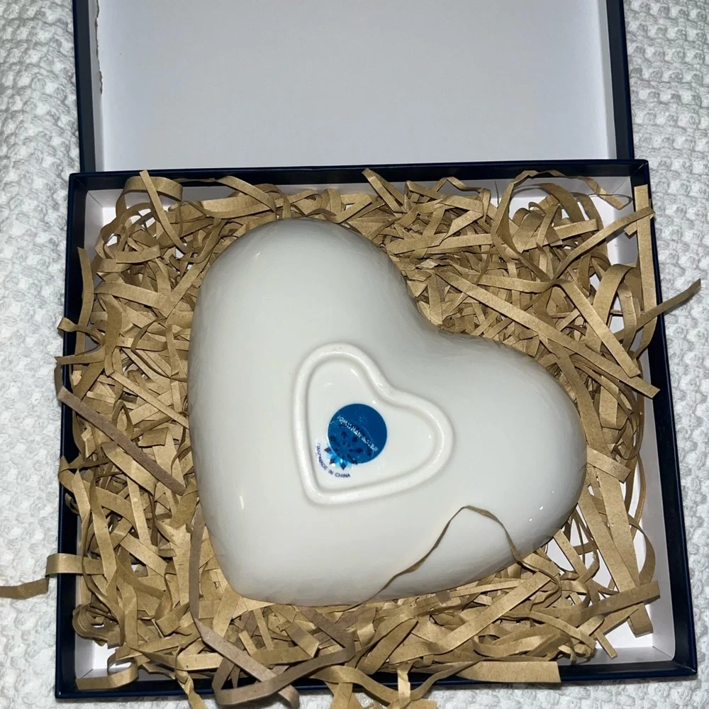 Jonathan Adler Blue and Gold Trinket Tray